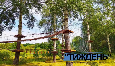 У Кам`янці на березі Ворскли облаштували спортивно-рекреаційну зону «Мотузковий парк»