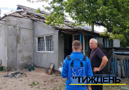 Ворожий безпілотник вибухнув посеред дороги в селі Білка